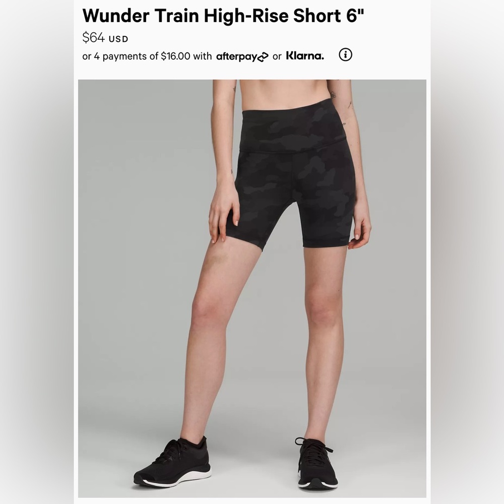 Lululemon Wunder Train 6” Short